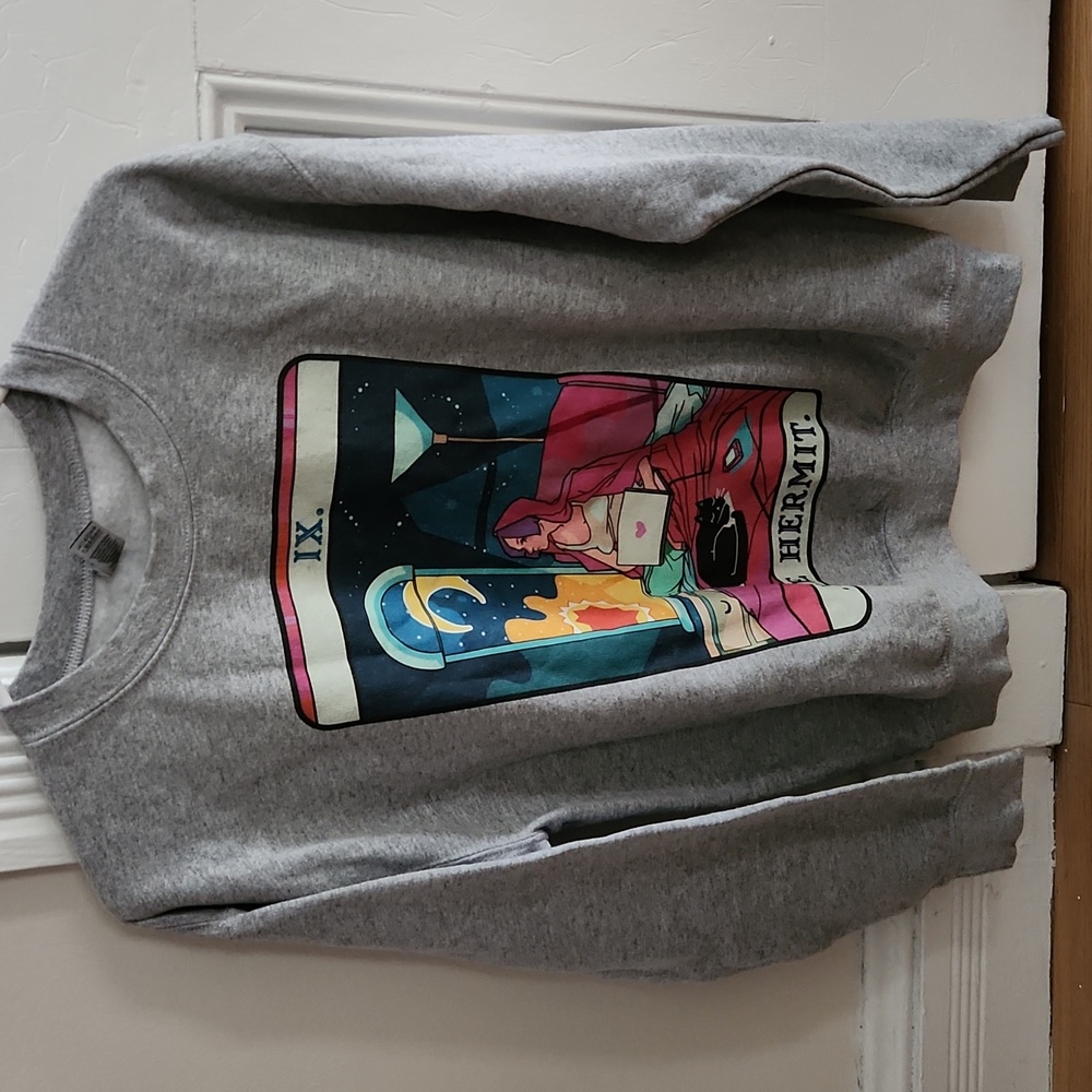 LookHUMAN The Hermit Modern Tarot Card style sweatshirt